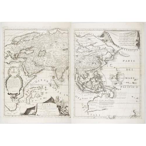 Old map image download for Asia Divisa nelle sue Parti secondo lo stato presente Descritta, e Dedicata.. Dal P.M. Coronelli.