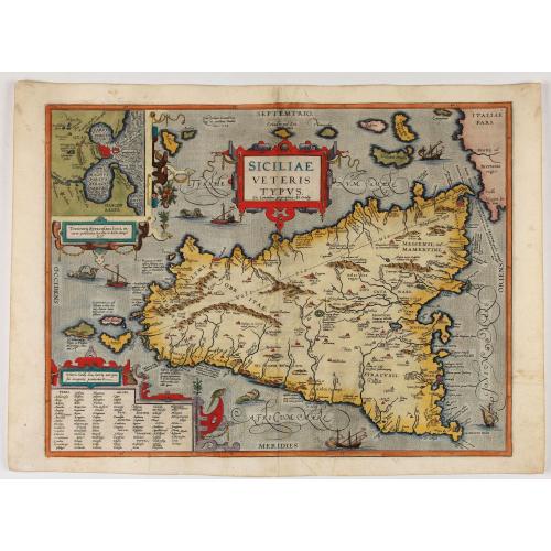 Old map image download for Siciliae Veteris Typus.