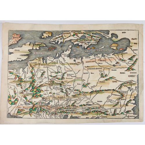Old map image download for No title: Scandinavia/ Central Europe/ British Isles.