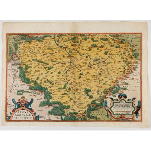 Old map image download for Regni Bohemiae descriptio.