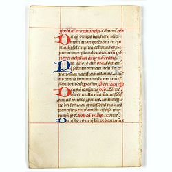 A leaf from a breviary.