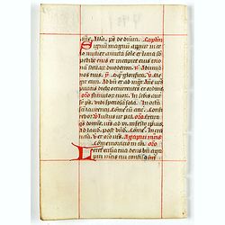 A leaf from a breviary.