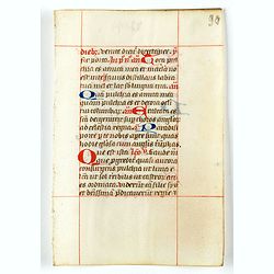 A leaf from a breviary.