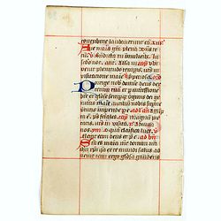 A leaf from a breviary.