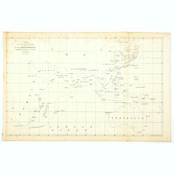 Chart showing the track of the Flagships of the US-Japan Expedition to the eastward of the Cape of Good Hope 1853 & 1854.