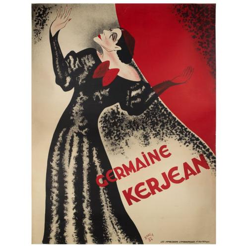 Old map image download for Germaine Kerjean. (Show poster)