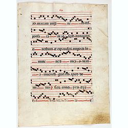 Leaf on vellum from a antiphonary.