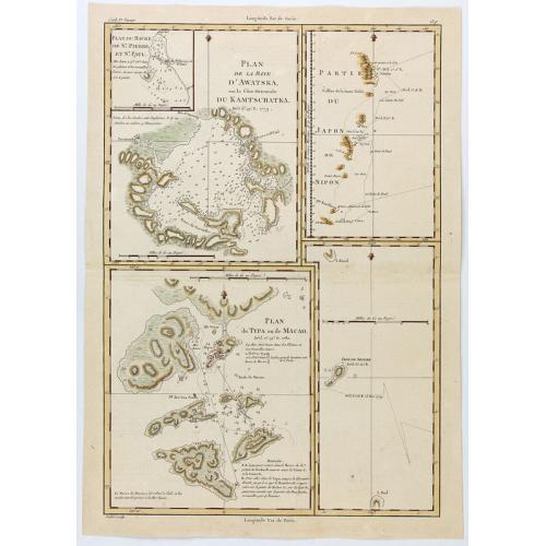 Old map image download for Plan de la Baye d'Awatska sur la Cote du Kamschatka