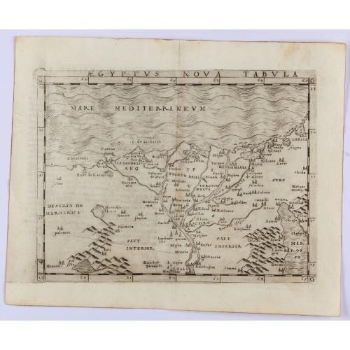 Old map image download for Egyptus Nova Tabula.