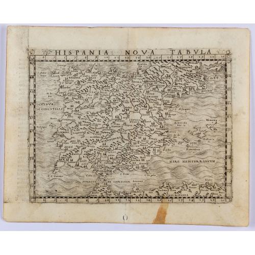 Old map image download for Hispania Nova Tabula.