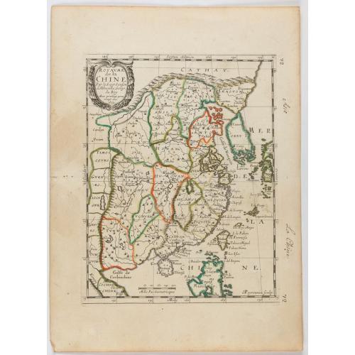 Old map image download for Royaume de la Chine. . .