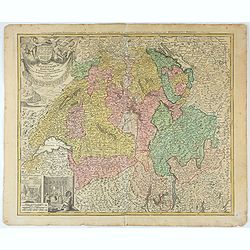 Potentissimae Helvetiorum Reipublicae Cantones Trediecim cum Foederatis et Subjectis Provinciis . . .
