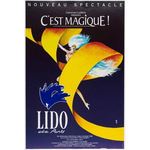 Old map image download for Lido de Paris - Nouveau spectacle Christian Clerico présente C'est magique.