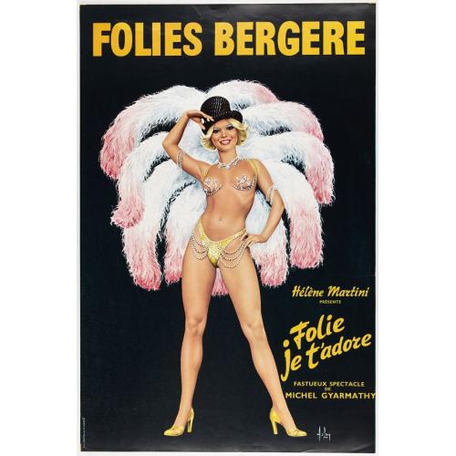 Old map image download for Folies Bergere - Hélène Martin présente Folie je t'adore. . .