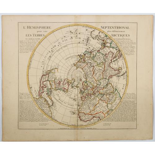 l'Hemisphere Septentrionale pour voir plus distinctement Les Terres Arctiques. . .