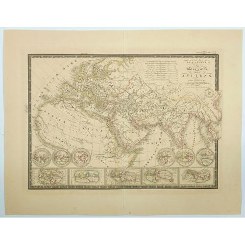 Old map image download for Carte Generale du Monde Connu des Anciens. . .