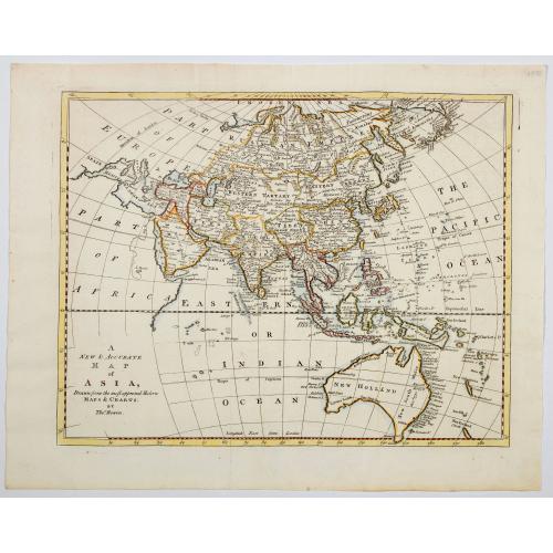 A new & accurate map of Asia, drawn from the most approved Modern Maps & Charts.