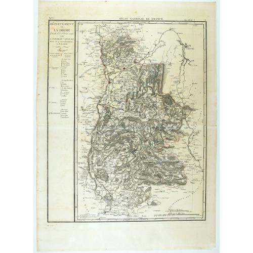 Old map image download for Département de la Drome decreté le 3 février 1790. . .