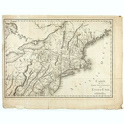 Carte de la partie septentrionale des Etats Unis..