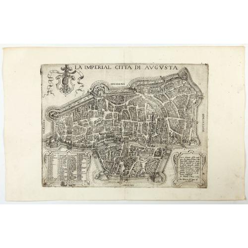 Old map image download for LA IMPERIAL CITTA DI AUGUSTA. [Augusta]