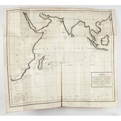 Old map image download for Cartes pour le tom V de mineraux. (Atlas des cartes des déclinaisons et inclinaisons de l'aiguille aimantée, rédigées d'après la Table des observations ...