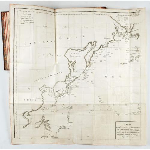 Old map image download for Cartes pour le tom V de mineraux. (Atlas des cartes des déclinaisons et inclinaisons de l'aiguille aimantée, rédigées d'après la Table des observations ...