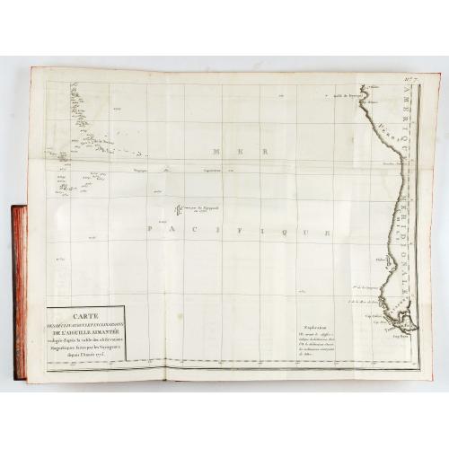 Old map image download for Cartes pour le tom V de mineraux. (Atlas des cartes des déclinaisons et inclinaisons de l'aiguille aimantée, rédigées d'après la Table des observations ...