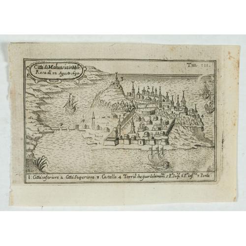 Citta di Malvasia in Mora Reas di 12 Agosto 1690.