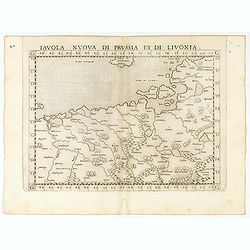 Tavola nuova di Prussia et di Livonia.