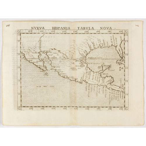 Old map image download for Nueva Hispania tabula nova.