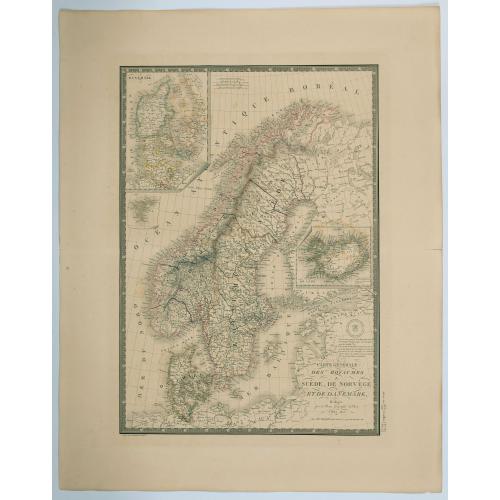 Old map image download for Carte Generale des Royaumes de Suede, de Norvege et de la Danemark.