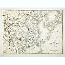 Carte de la Chine et du Japon. Dressée pour l'intelligence de l'histoire général des voyages de Laharpe. . .