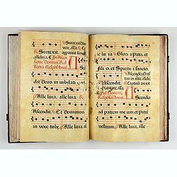 Manuscript Antiphonal on Vellum in Latin.