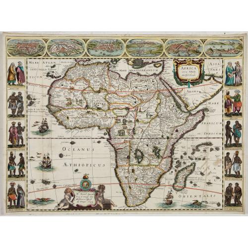 Old map image download for Africa nova Tabula.