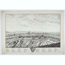 Prospect der Statt Basel von Seiten der Kleinen Statt - Vüe et Perspective de la Ville de Bâle du côté de la petite Ville.