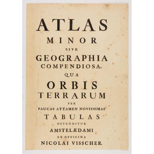 Old map image download for [Title page] Atlas Minor sive totius Orbis Terrarum. . .