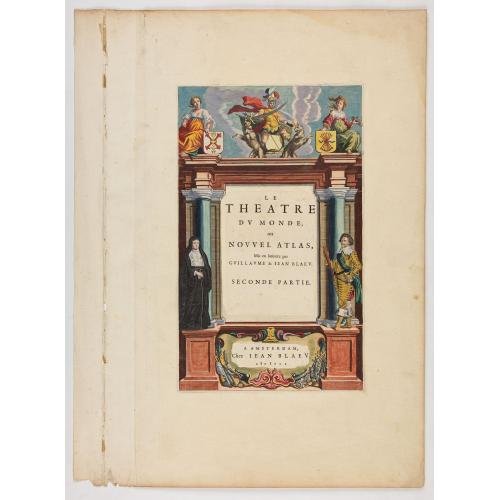 Old map image download for [Title page from ] Le Theatre du Monde ou le nouvel atlas mis en lumière par Guillaume et Jean Blaeu.