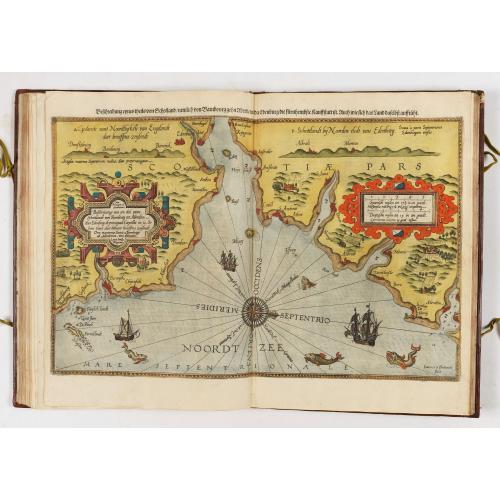 Old map image download for First German text edition of the Spieghel der Zeevaerdt…