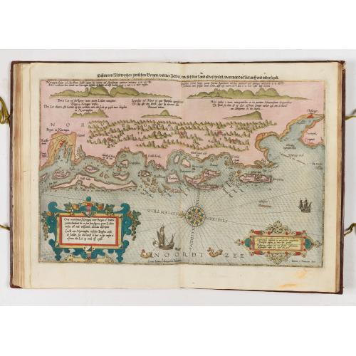 Old map image download for First German text edition of the Spieghel der Zeevaerdt…
