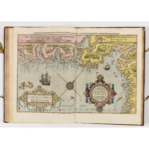 Old map image download for First German text edition of the Spieghel der Zeevaerdt…