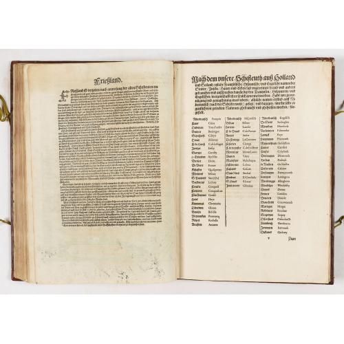 Old map image download for First German text edition of the Spieghel der Zeevaerdt…