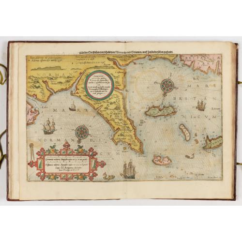 Old map image download for First German text edition of the Spieghel der Zeevaerdt…