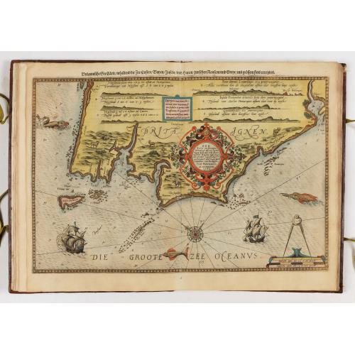 Old map image download for First German text edition of the Spieghel der Zeevaerdt…