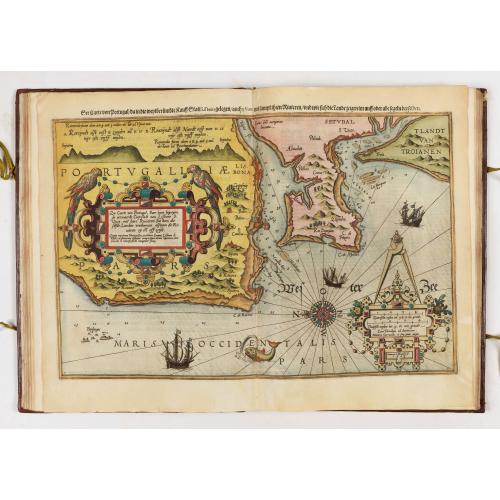 Old map image download for First German text edition of the Spieghel der Zeevaerdt…