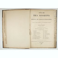 Atlas des Missions de la Société des Missions-Étrangères. . .