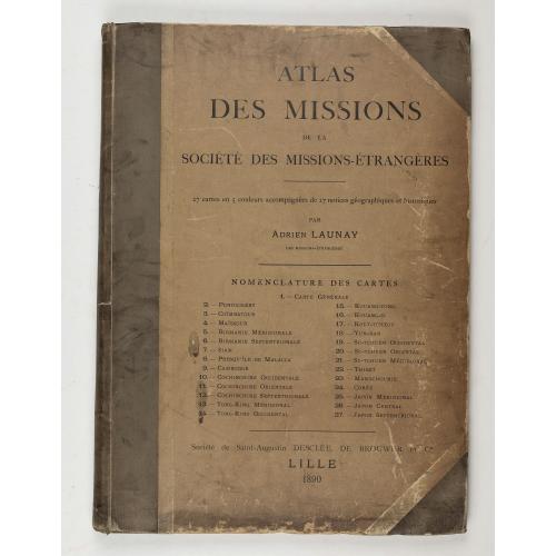 Old map image download for Atlas des Missions de la Société des Missions-Étrangères. . .
