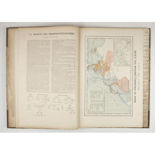Old map image download for Atlas des Missions de la Société des Missions-Étrangères. . .