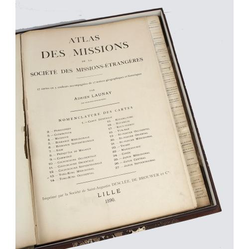 Old map image download for Atlas des Missions de la Société des Missions-Étrangères. . .