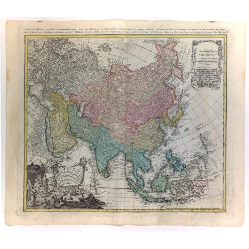 Old map image download for Asia secundum legitimas Projectionis Stereographicae regulas et juxta recentissimas observation. . .