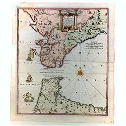 Carte nouvelle de l'Isle de Cadix & du Detroit de Gibraltar. . .